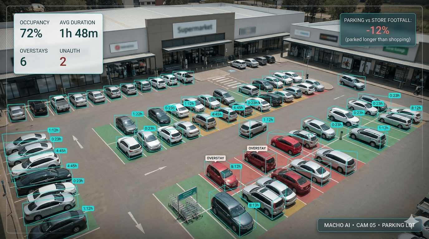 Parking lot analytics dashboard preview